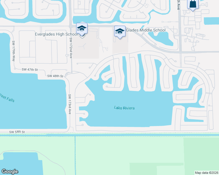 map of restaurants, bars, coffee shops, grocery stores, and more near 16837 Southwest 51st Street in Miramar