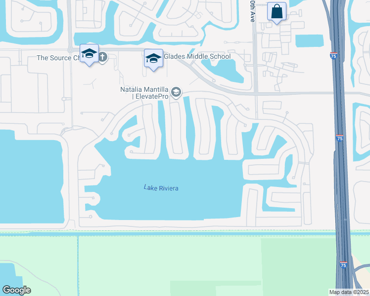 map of restaurants, bars, coffee shops, grocery stores, and more near 4991 Southwest 165th Avenue in Miramar
