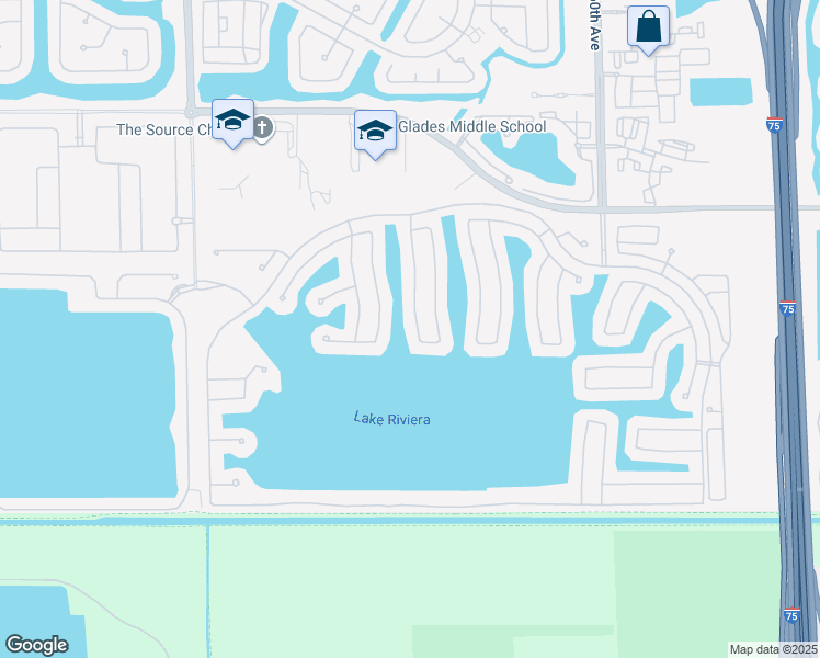 map of restaurants, bars, coffee shops, grocery stores, and more near 4986 Southwest 166th Avenue in Miramar
