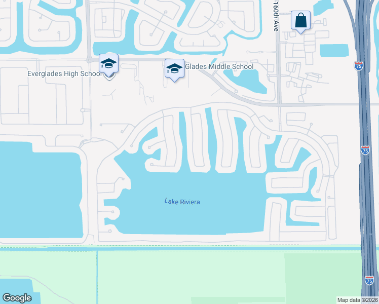 map of restaurants, bars, coffee shops, grocery stores, and more near 4986 Southwest 166th Avenue in Miramar