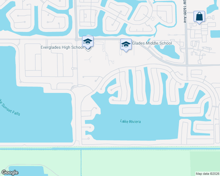 map of restaurants, bars, coffee shops, grocery stores, and more near 16833 Southwest 50th Street in Miramar