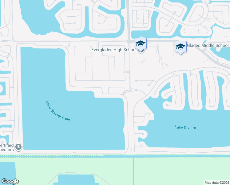 map of restaurants, bars, coffee shops, grocery stores, and more near 17425 Southwest 48th Street in Miramar