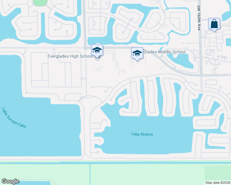 map of restaurants, bars, coffee shops, grocery stores, and more near 16864 Southwest 49th Court in Miramar