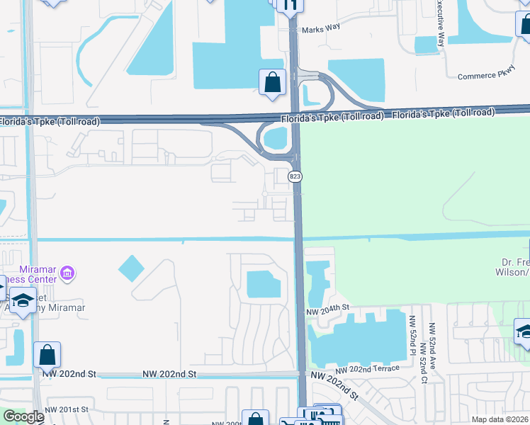 map of restaurants, bars, coffee shops, grocery stores, and more near 4584 Southwest 113th Avenue in Pembroke Pines