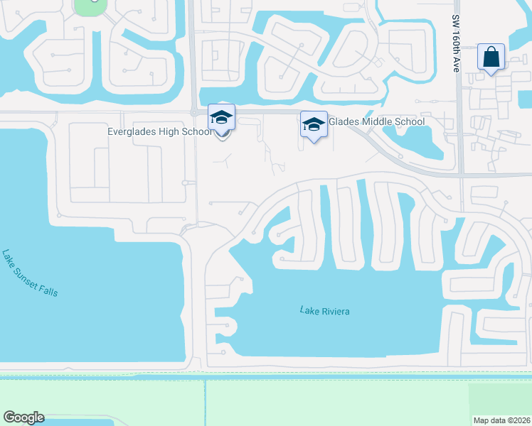map of restaurants, bars, coffee shops, grocery stores, and more near 16864 Southwest 49th Court in Miramar