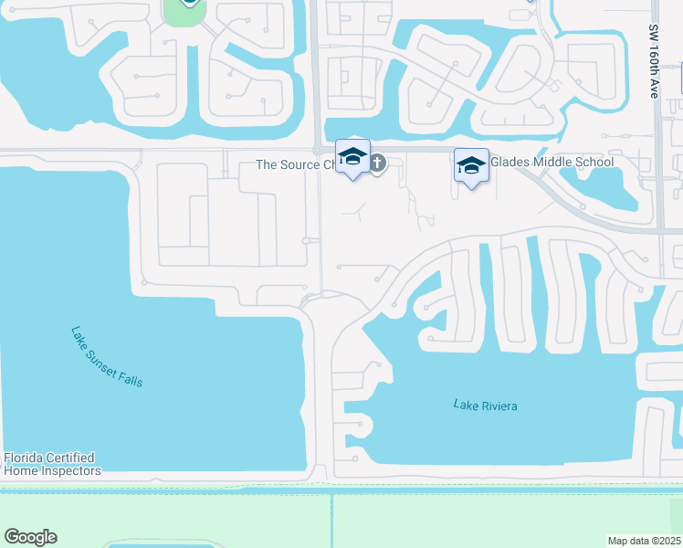 map of restaurants, bars, coffee shops, grocery stores, and more near 17180 Southwest 49th Place in Miramar