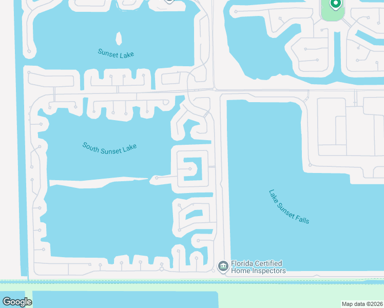 map of restaurants, bars, coffee shops, grocery stores, and more near 18580 Southwest 44th Street in Miramar