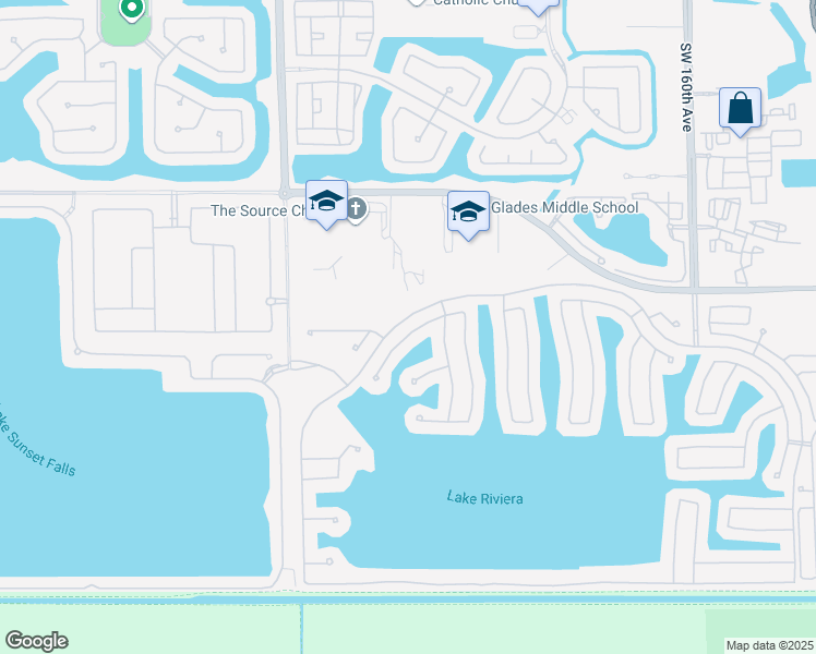map of restaurants, bars, coffee shops, grocery stores, and more near 16804 Southwest 49th Court in Miramar