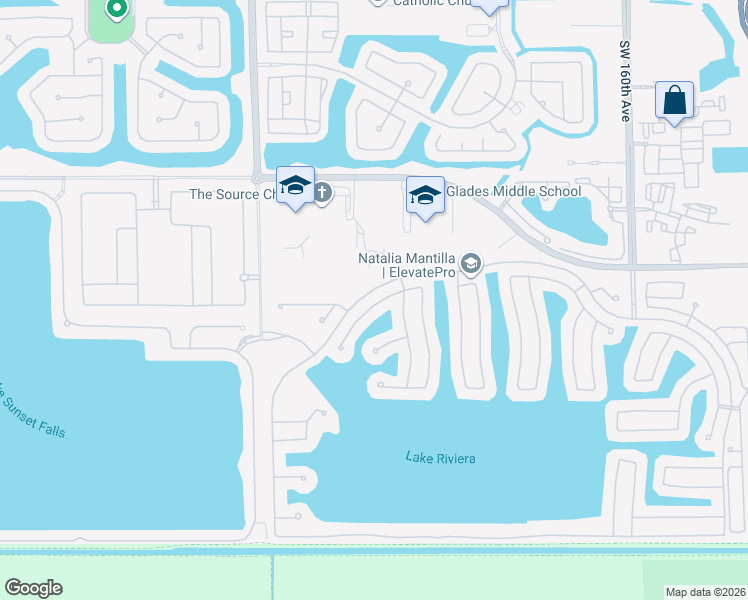 map of restaurants, bars, coffee shops, grocery stores, and more near 16804 Southwest 49th Court in Miramar