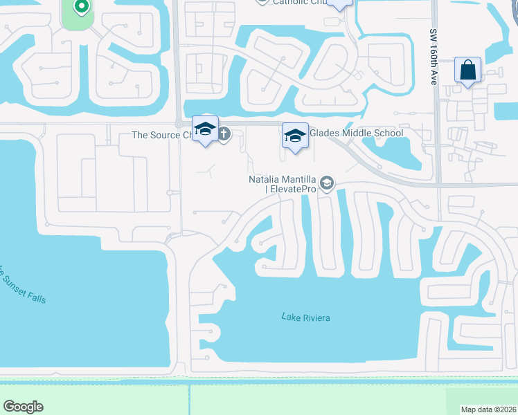 map of restaurants, bars, coffee shops, grocery stores, and more near 16804 Southwest 49th Court in Miramar