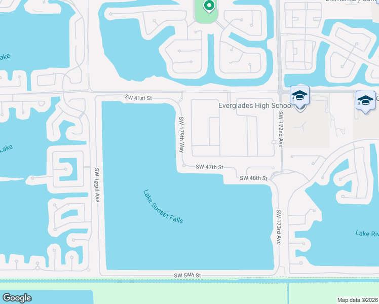 map of restaurants, bars, coffee shops, grocery stores, and more near 4515 Southwest 179th Way in Miramar