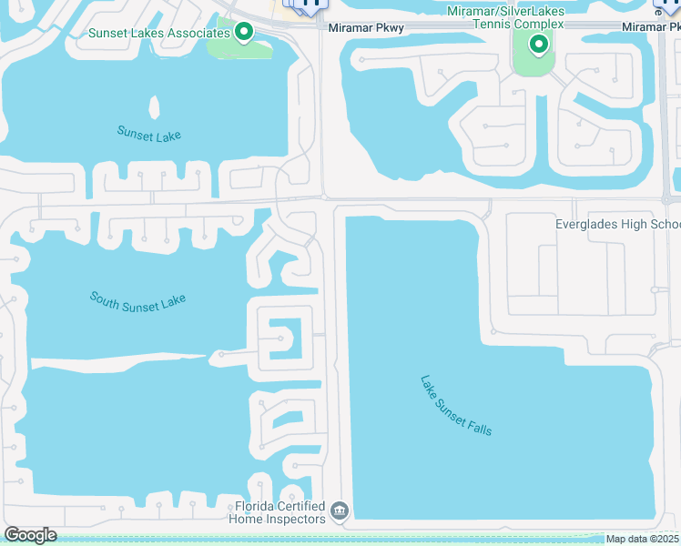 map of restaurants, bars, coffee shops, grocery stores, and more near 4387 Southwest 183rd Avenue in Miramar