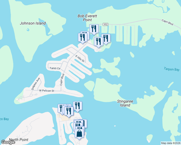 map of restaurants, bars, coffee shops, grocery stores, and more near 187 Trinidad Street in Naples