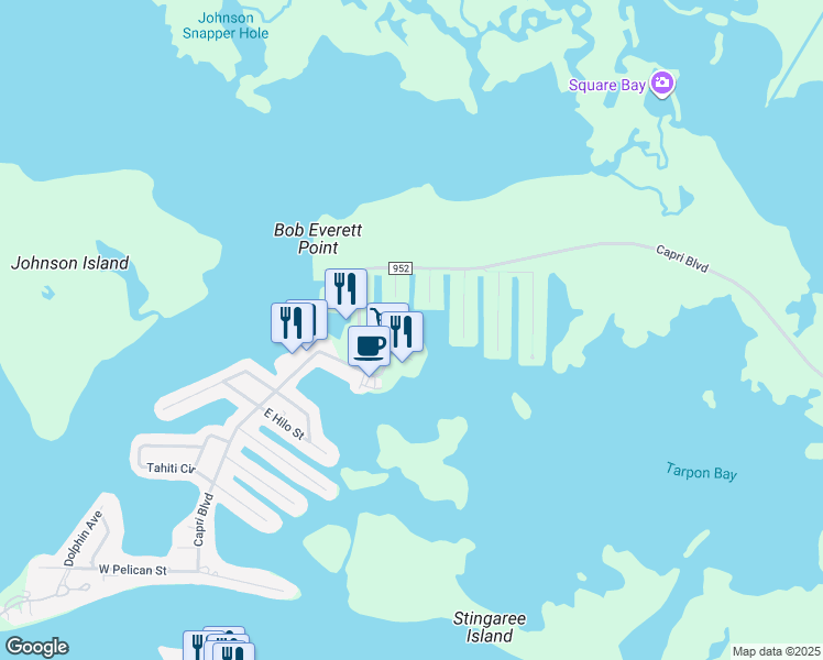 map of restaurants, bars, coffee shops, grocery stores, and more near 409 Grenada Avenue in Naples