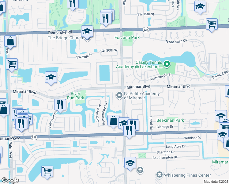 map of restaurants, bars, coffee shops, grocery stores, and more near in 