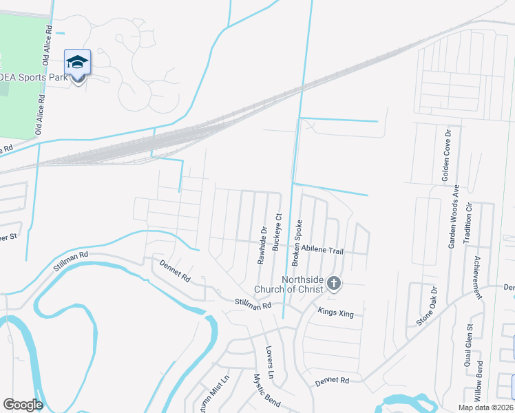 map of restaurants, bars, coffee shops, grocery stores, and more near 5506 Barbwire Lane in Brownsville