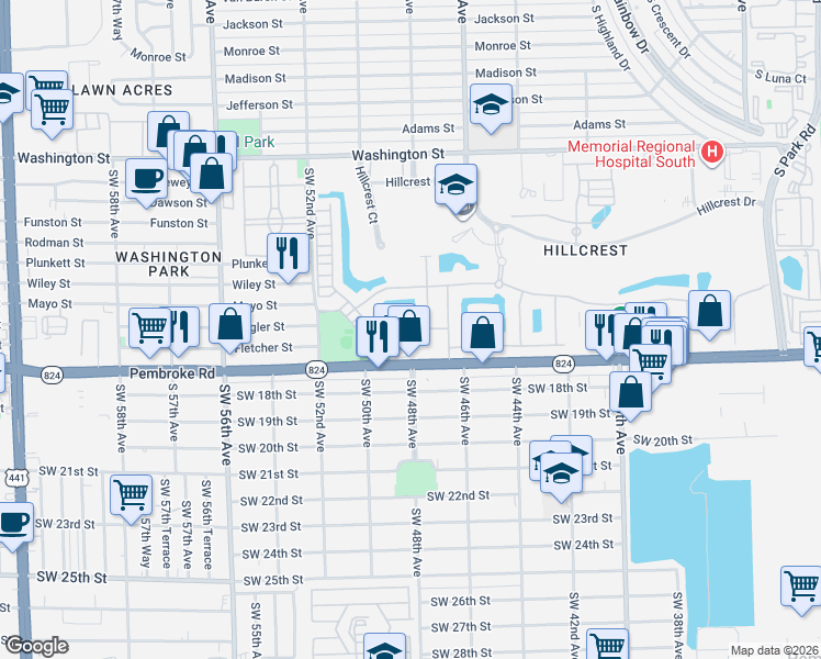 map of restaurants, bars, coffee shops, grocery stores, and more near 4860 Eucalyptus Drive in Hollywood