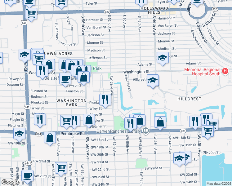 map of restaurants, bars, coffee shops, grocery stores, and more near 1120 Eucalyptus Drive in Hollywood