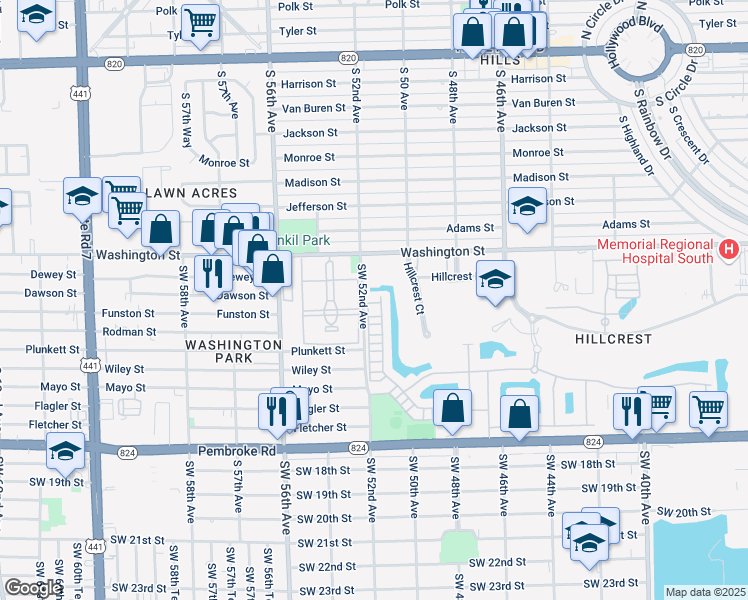map of restaurants, bars, coffee shops, grocery stores, and more near 1030 Eucalyptus Drive in Hollywood