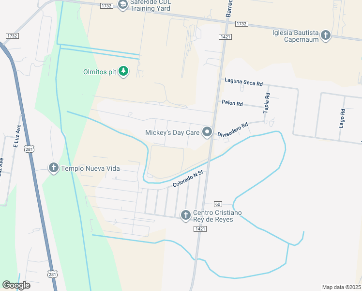 map of restaurants, bars, coffee shops, grocery stores, and more near 9731 Heavenly Gate in Brownsville
