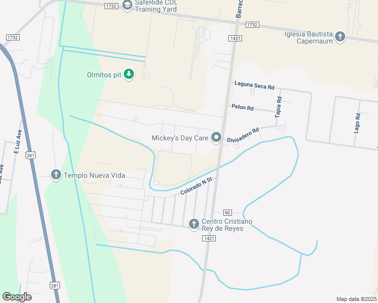 map of restaurants, bars, coffee shops, grocery stores, and more near 9731 Heavenly Gate in Brownsville