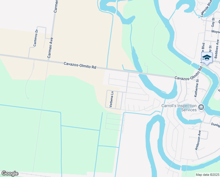map of restaurants, bars, coffee shops, grocery stores, and more near 8548 Blue Sage Lane in Brownsville