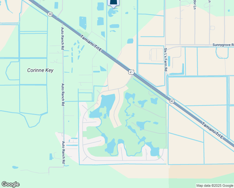 map of restaurants, bars, coffee shops, grocery stores, and more near 18001 Royal Tree Parkway in Naples