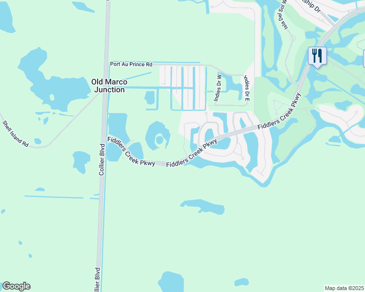 map of restaurants, bars, coffee shops, grocery stores, and more near 8315 Whisper Trace Way in Naples