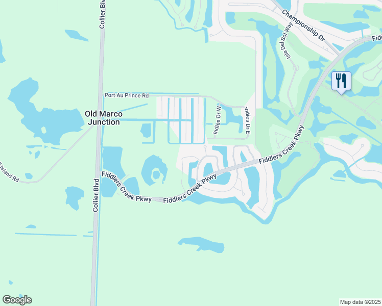 map of restaurants, bars, coffee shops, grocery stores, and more near 8305 Whisper Trace Lane in Naples