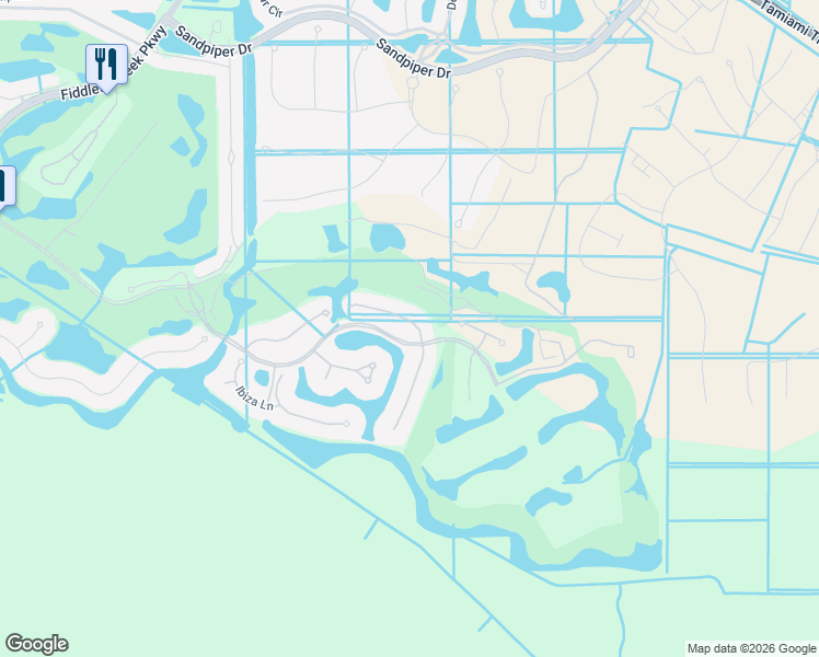 map of restaurants, bars, coffee shops, grocery stores, and more near 3142 Capistrano Lane in Naples