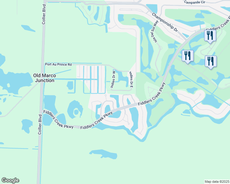 map of restaurants, bars, coffee shops, grocery stores, and more near 8452 Bent Creek Court in Naples