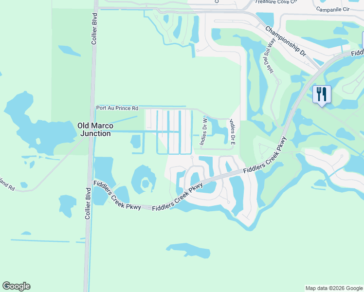 map of restaurants, bars, coffee shops, grocery stores, and more near 87 Isle of Saint Thomas in Naples