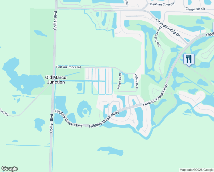 map of restaurants, bars, coffee shops, grocery stores, and more near 87 Isle of Saint Thomas in Naples