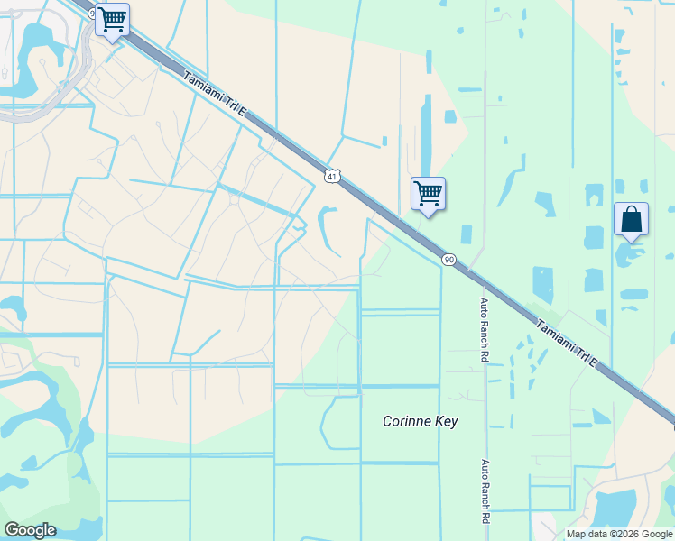 map of restaurants, bars, coffee shops, grocery stores, and more near 15709 Gavello Street in Naples