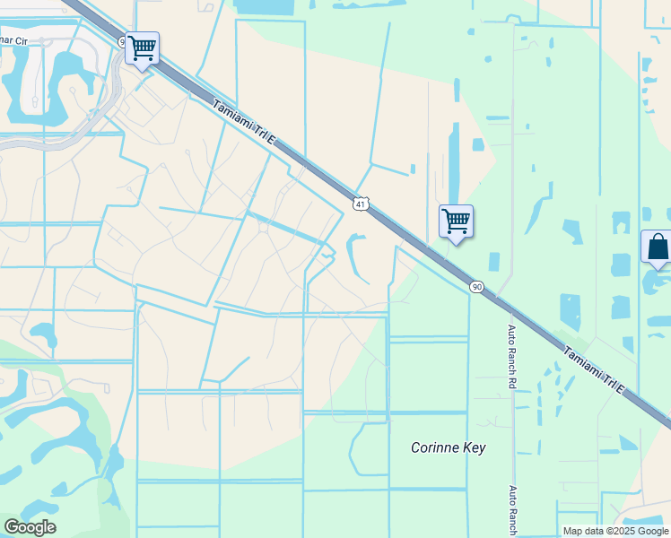 map of restaurants, bars, coffee shops, grocery stores, and more near 14790-14840 Tamiami Trail East in Naples