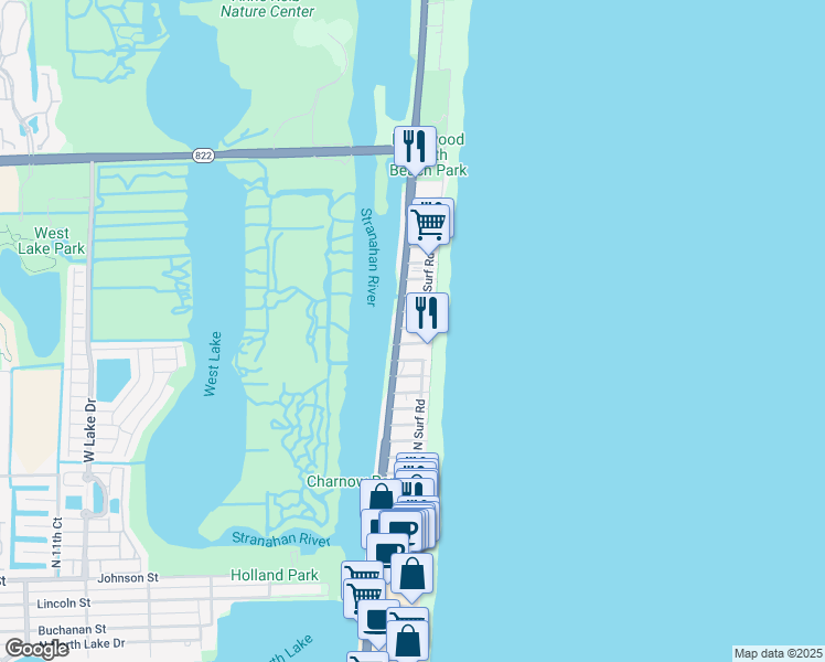 map of restaurants, bars, coffee shops, grocery stores, and more near 321 Wilson Street in Hollywood