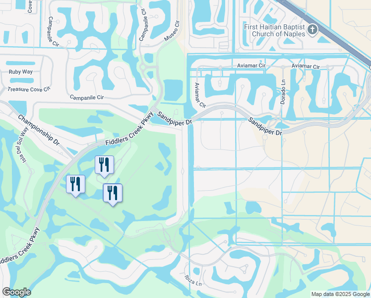 map of restaurants, bars, coffee shops, grocery stores, and more near 9056 Cherry Oaks Tr in Naples