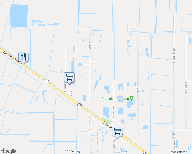 map of restaurants, bars, coffee shops, grocery stores, and more near 11380 Trinity Place in Naples