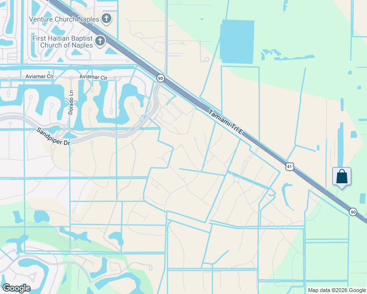 map of restaurants, bars, coffee shops, grocery stores, and more near Duda Road in Collier County