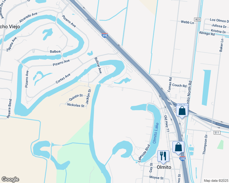 map of restaurants, bars, coffee shops, grocery stores, and more near 2226 El Dorado Avenue in Rancho Viejo