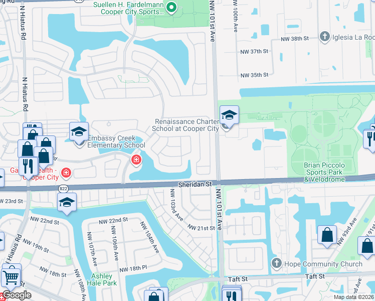 map of restaurants, bars, coffee shops, grocery stores, and more near 2714 Montevideo Avenue in Hollywood
