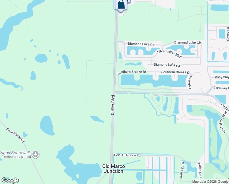 map of restaurants, bars, coffee shops, grocery stores, and more near 4624 Southern Breeze Drive in Naples