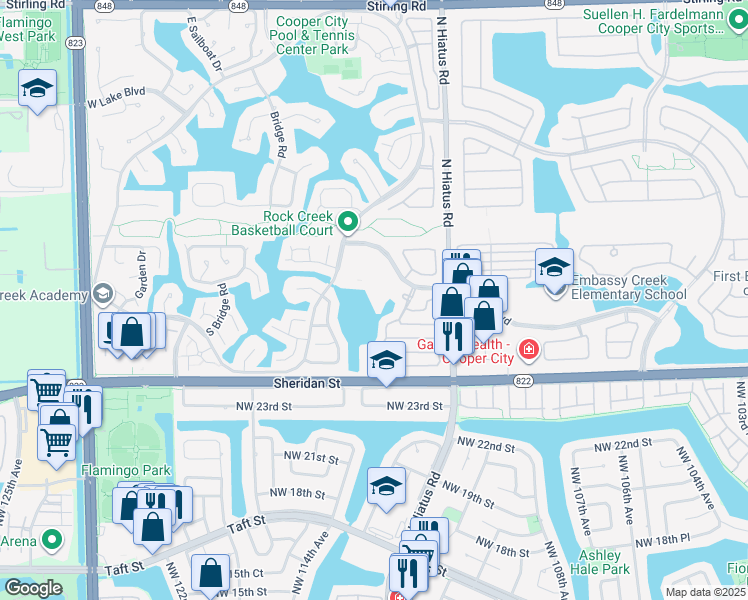 map of restaurants, bars, coffee shops, grocery stores, and more near 2857 Belmont Lane in Hollywood