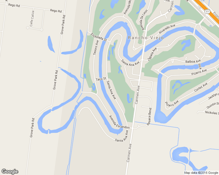 map of restaurants, bars, coffee shops, grocery stores, and more near 1419 Santa Ana Avenue in Olmito