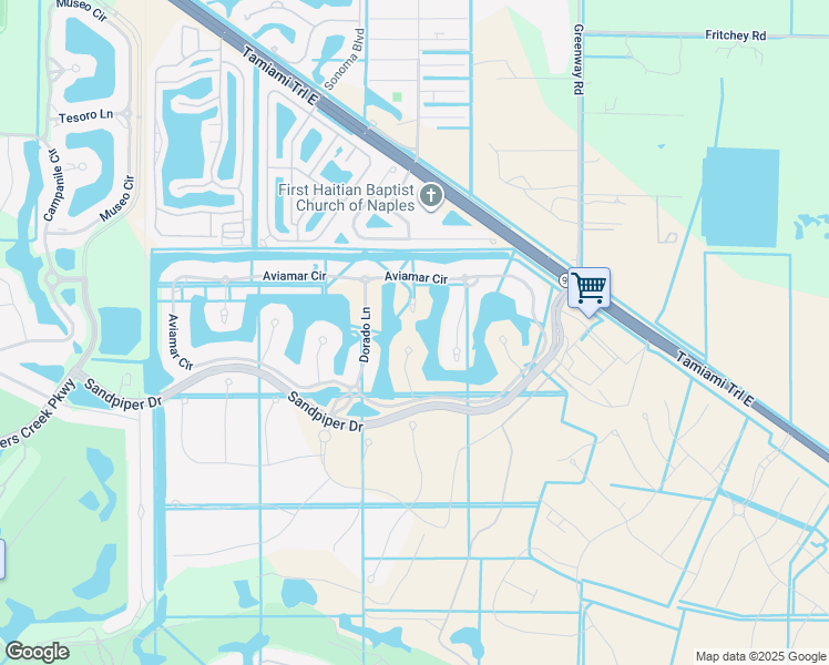 map of restaurants, bars, coffee shops, grocery stores, and more near 2710 Callista Court in Naples