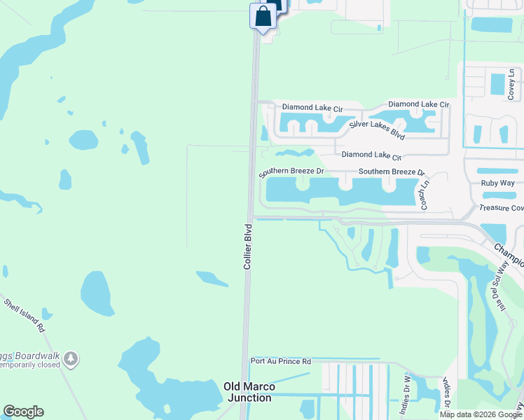 map of restaurants, bars, coffee shops, grocery stores, and more near 4624 Southern Breeze Drive in Naples