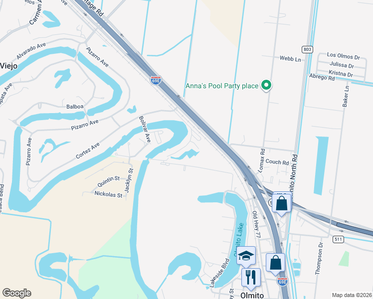 map of restaurants, bars, coffee shops, grocery stores, and more near 2101 El Dorado Avenue in Rancho Viejo