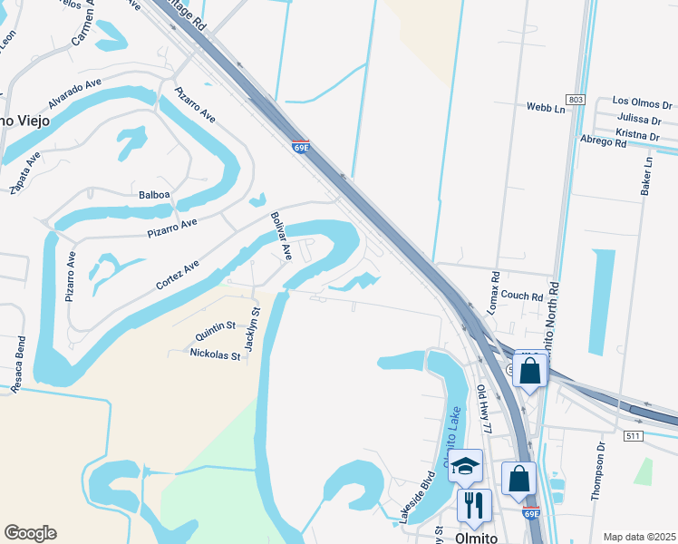 map of restaurants, bars, coffee shops, grocery stores, and more near 2226 El Dorado Avenue in Rancho Viejo