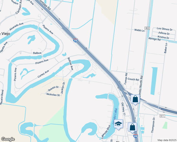 map of restaurants, bars, coffee shops, grocery stores, and more near 2228 El Dorado Avenue in Rancho Viejo