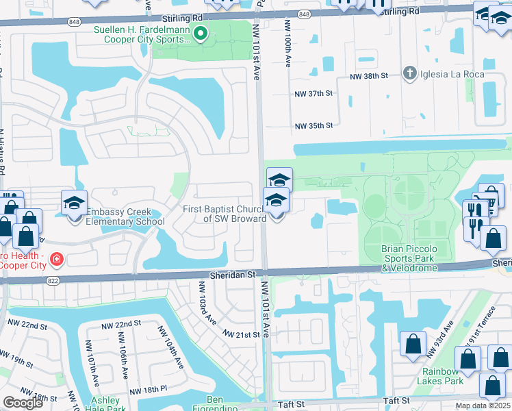 map of restaurants, bars, coffee shops, grocery stores, and more near 2833 Bogota Avenue in Hollywood